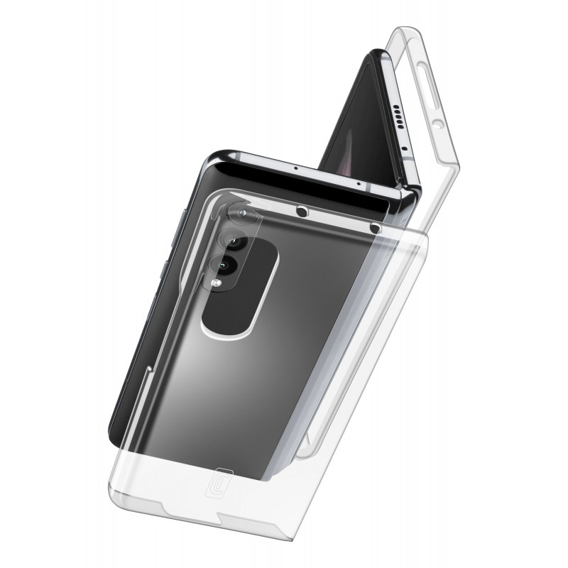Cellularline Clear Case - Galaxy Z Fold4 Custodia trasparente rigida composta da due pezzi