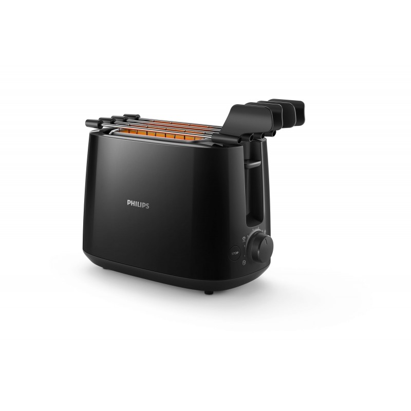 Philips Daily Collection HD2583 90 tostadora 8 rebanada(s) 600 W Negro