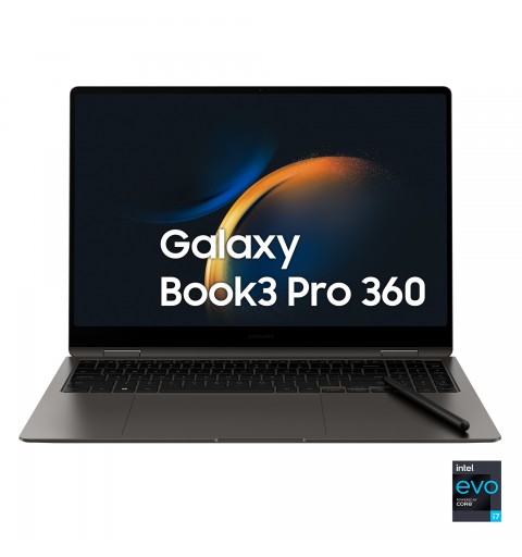 Samsung Galaxy Book3 Pro 360 NP960QFG-KA3IT notebook i7-1360P Hybride (2-en-1) 40,6 cm (16") Écran tactile WQXGA+ Intel® Core™