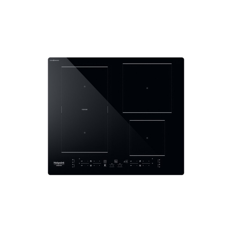 Hotpoint HB 4860C CPNE Black Built-in 59 cm Zone induction hob 4 zone(s)