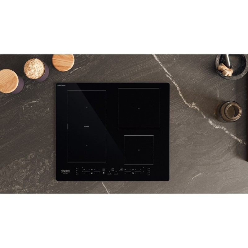 Hotpoint HB 4860C CPNE Black Built-in 59 cm Zone induction hob 4 zone(s)