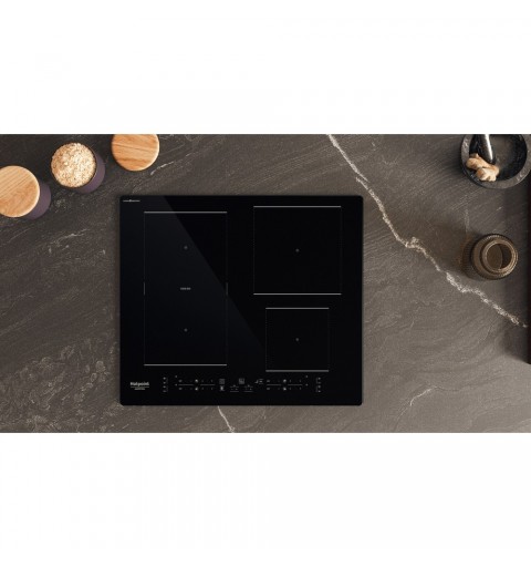 Hotpoint HB 4860C CPNE Black Built-in 59 cm Zone induction hob 4 zone(s)