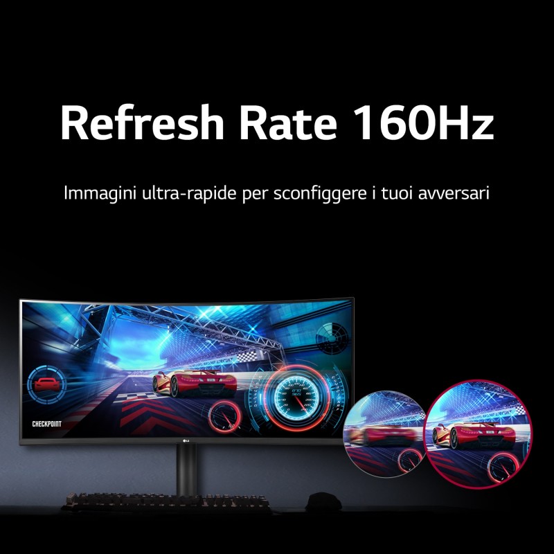 LG 34WP65CP-B.AEU LED display 86,4 cm (34") 3440 x 1440 Pixel Quad HD Nero