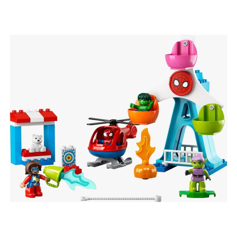 Costruzioni LEGO 10963 Duplo SUPER HEROES Spider Man e I Suoi Amici: Avventura Al Luna Park 41 pz