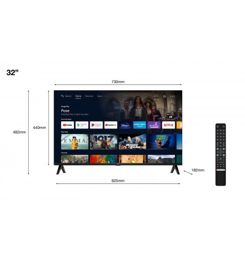 TCL S54 Series 32S5400AF Televisor 81,3 cm (32") Full HD Smart TV Wifi Negro