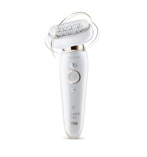 Braun Silk-épil 9 Flex 40 pince(s) Blanc, Or