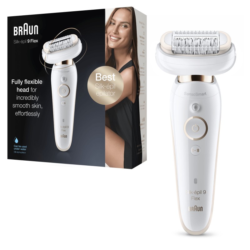 Braun Silk-épil 9 Flex 40 pince(s) Blanc, Or