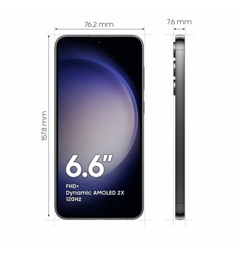 Samsung Galaxy S23+ SM-S916B 16,8 cm (6.6 Zoll) Dual-SIM Android 13 5G USB Typ-C 8 GB 256 GB 4700 mAh Schwarz