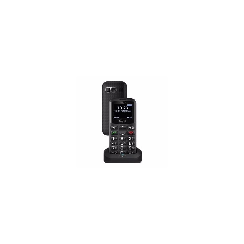 Beghelli SLV11 4,5 cm (1.77") 71 g Negro Teléfono para personas mayores