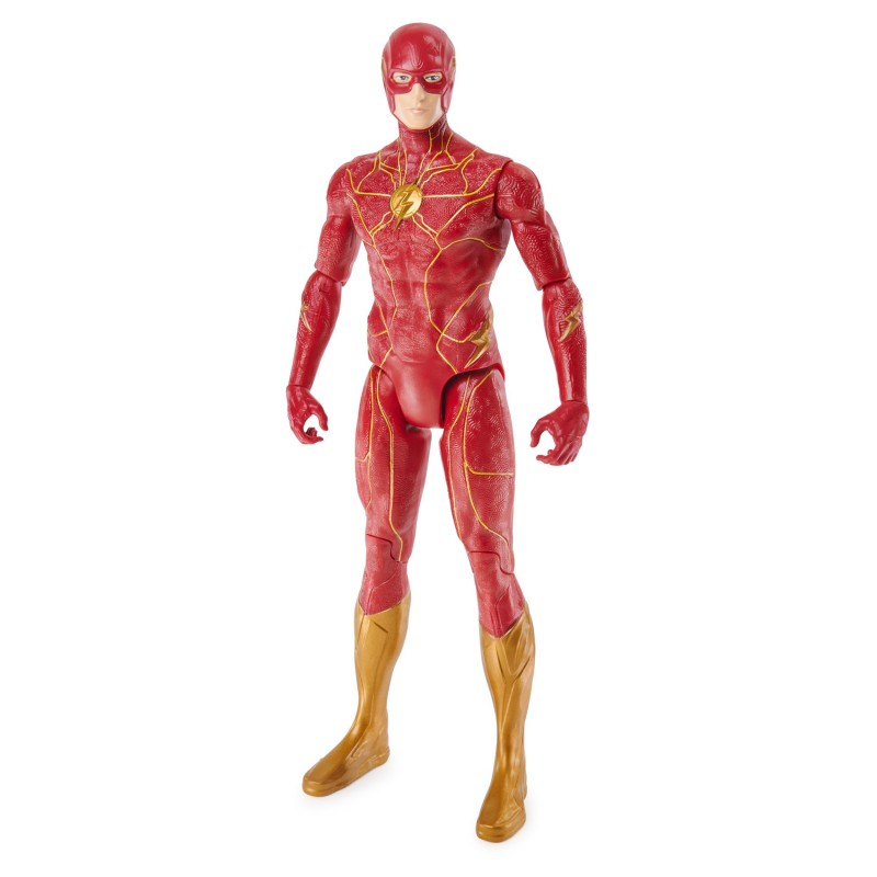 DC Comics THE FLASH - Figurine Flash 30 Cm - Figurine Flash Articulée 30 Cm - Revivez Les Aventures De L'homme A Grande Vitesse