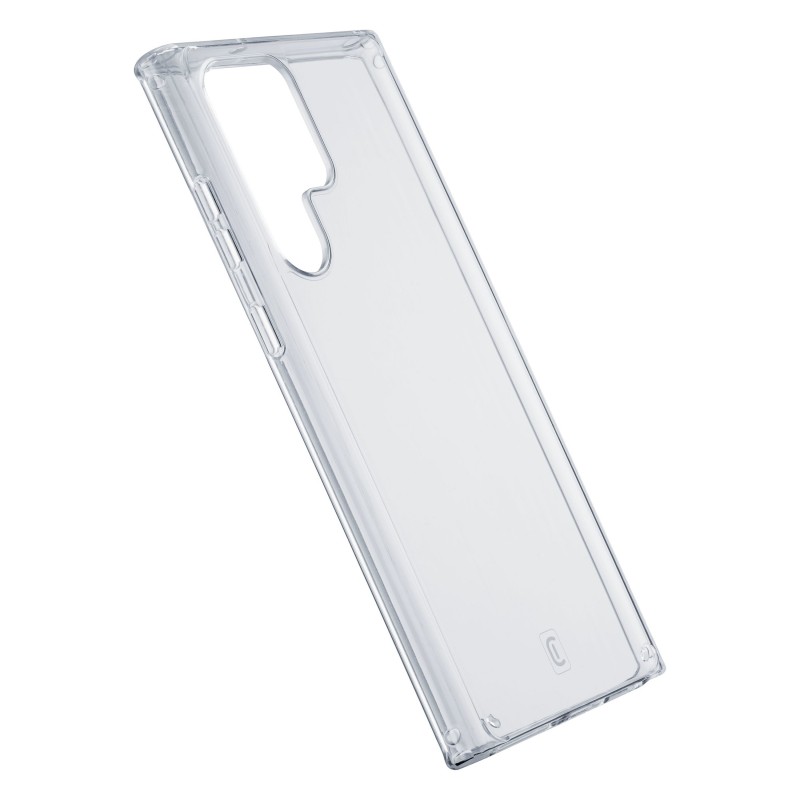 Cellularline Clear Strong - Samsung Galaxy S23 Ultra Custodia rigida con bordi in gomma Trasparente