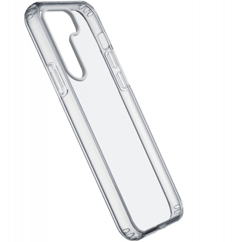 Cellularline Clear Strong - Samsung Galaxy S23 Custodia rigida con bordi in gomma Trasparente