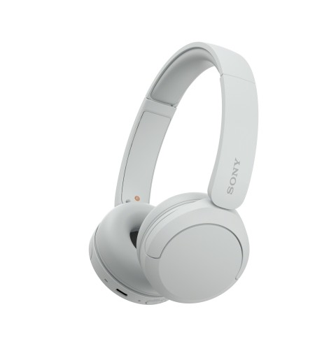 Sony Cuffie Bluetooth wireless WH-CH520 - Durata della batteria fino a 50 ore con ricarica rapida, stile on-ear - Bianco