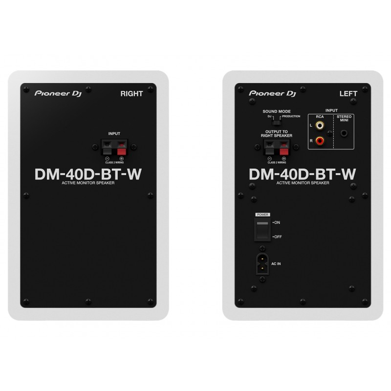 Pioneer DM-40D-BT-W altoparlante 2-vie Bianco Con cavo e senza cavo 38 W