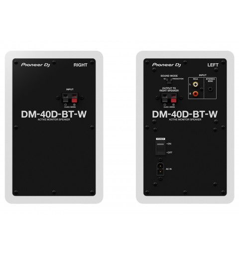 Pioneer DM-40D-BT-W altoparlante 2-vie Bianco Con cavo e senza cavo 38 W