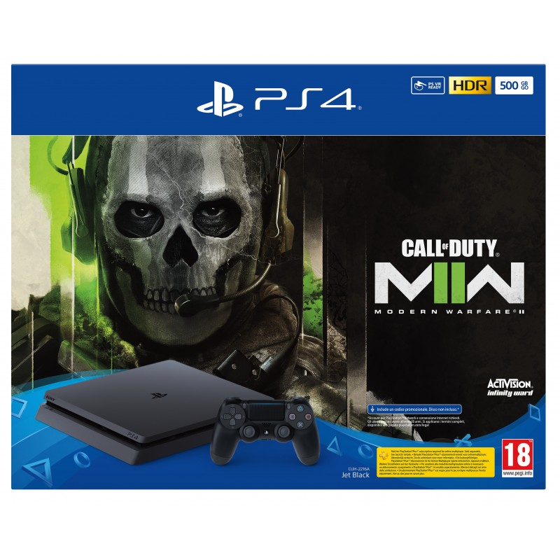 Sony PlayStation 4 500GB + CALL OF DUTY Modern Warfare 2 Wi-Fi Nero