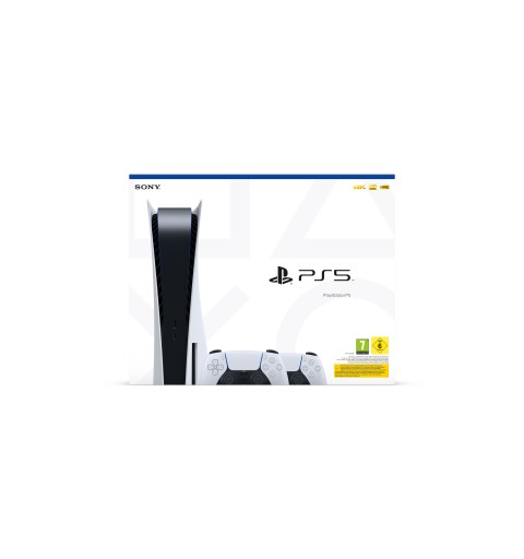 Sony PlayStation 5 - Bundle 2 Controller Wireless DualSense 825 GB Wifi Negro, Blanco