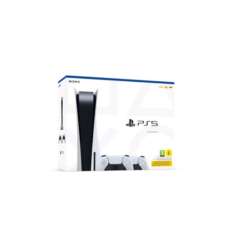 Sony PlayStation 5 - Bundle 2 Controller Wireless DualSense 825 GB Wifi Negro, Blanco