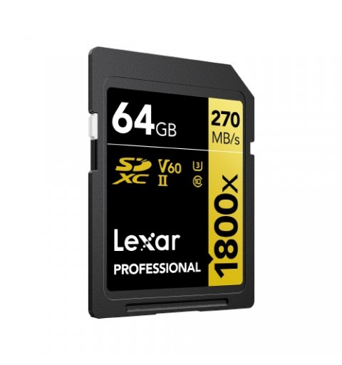 Lexar LSD1800064G-BNNNG memory card 64 GB SDXC UHS-II Class 10