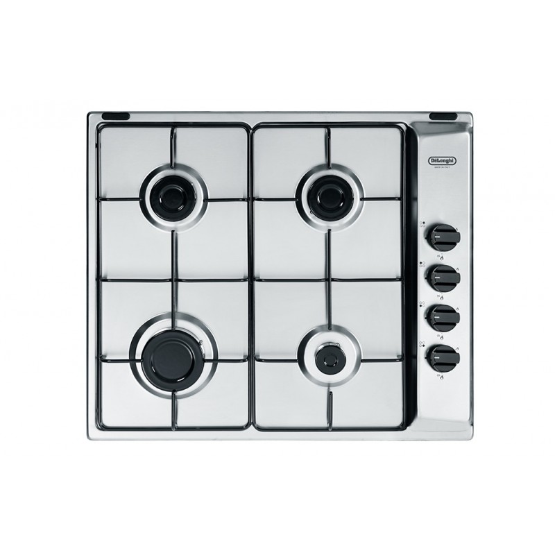 De’Longhi YAL 46 ASV plaque Acier inoxydable Intégré (placement) 58 cm Gaz 4 zone(s)