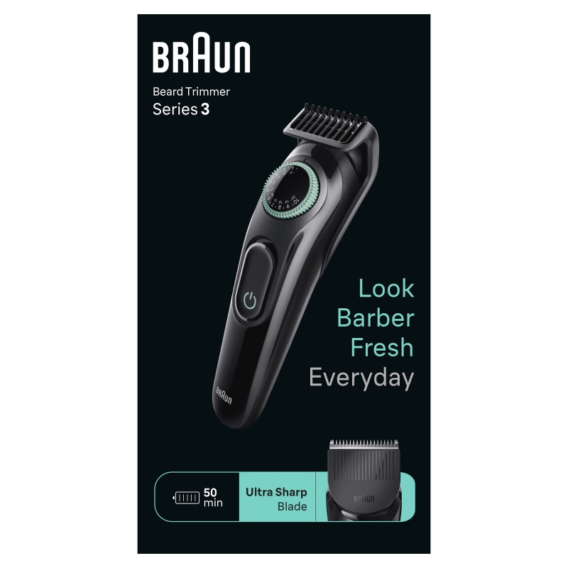 Braun BeardTrimmer 3 BT3411 Regolabarba Uomo