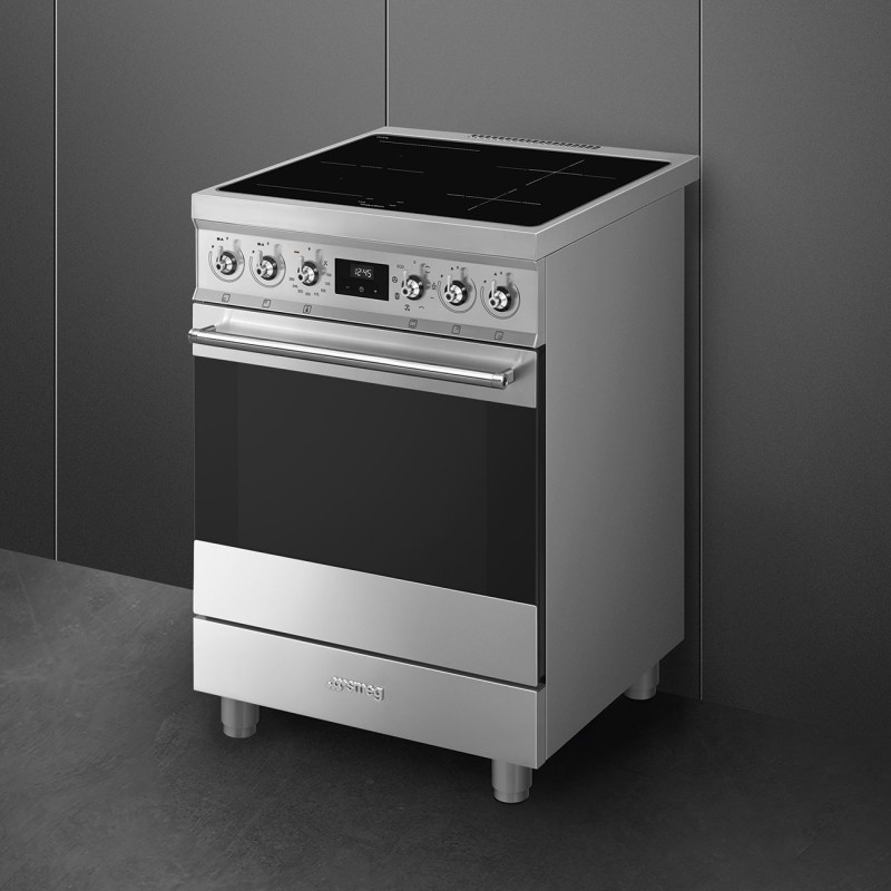 Smeg Symphony C6IMX2 cocina Cocina independiente Con placa de inducción Acero inoxidable A