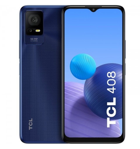 TCL 408 16.8 cm (6.6") Dual SIM Android 12 4G USB Type-C 4 GB 64 GB 5000 mAh Blue