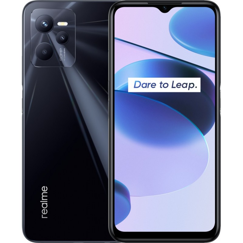 realme C35 16,8 cm (6.6") Double SIM Android 11 4G USB Type-C 4 Go 128 Go 5000 mAh Noir, Vert