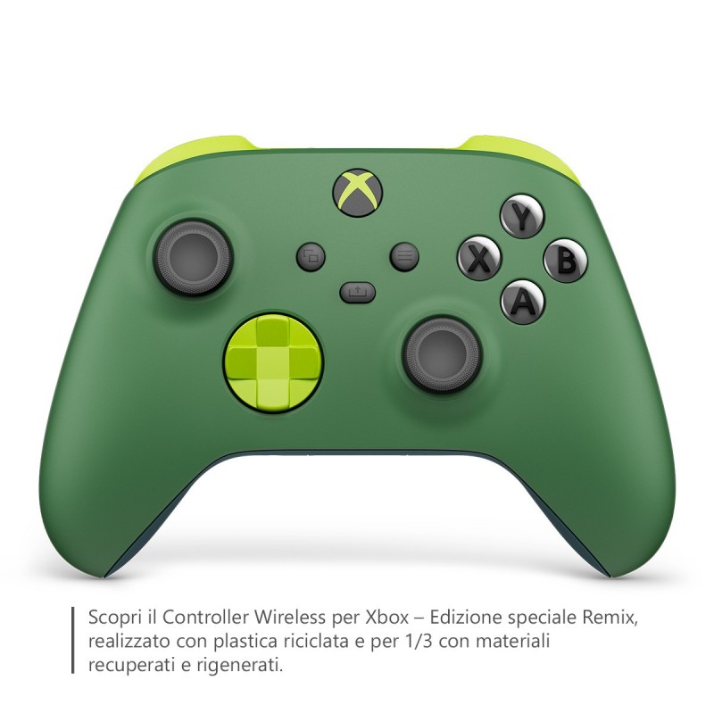 Microsoft Xbox Remix Special Edition Vert Bluetooth USB Manette de jeu Analogique Numérique Android, PC, Xbox One, Xbox Series