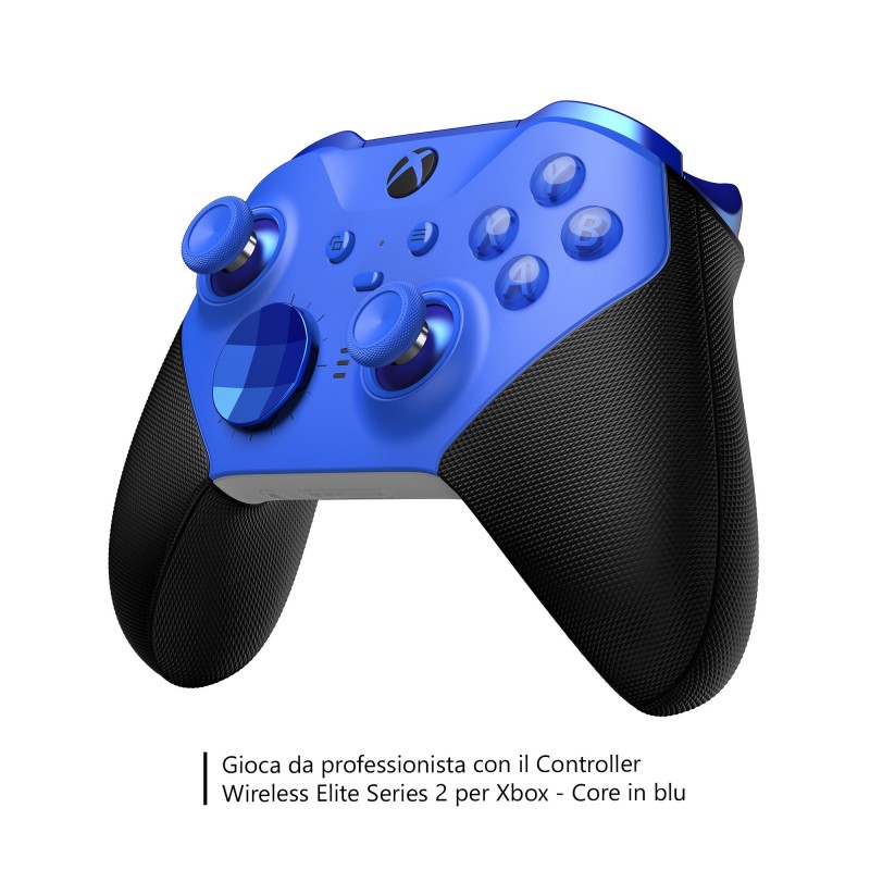 Microsoft Xbox Elite Series 2 - Core Schwarz, Blau Bluetooth USB Gamepad Analog Digital PC, Xbox One, Xbox One S, Xbox One X,