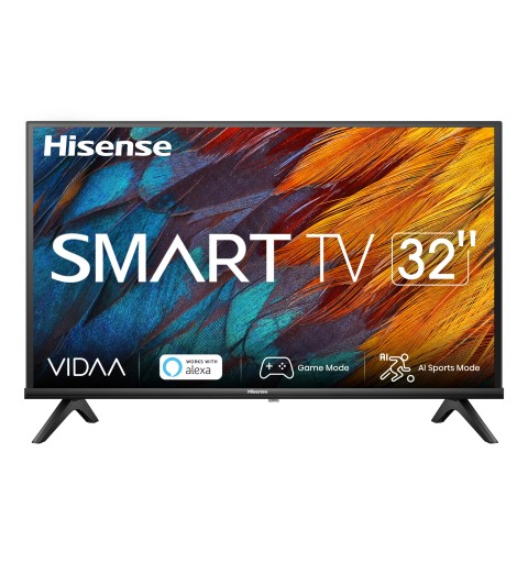 Hisense 32A4K Fernseher 80 cm (31.5 Zoll) HD Smart-TV WLAN Schwarz