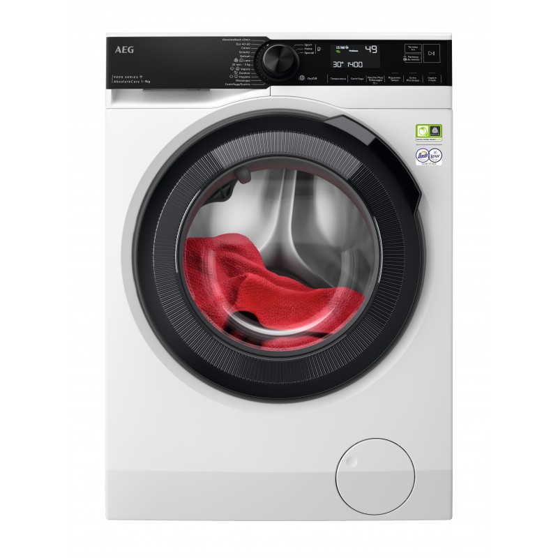 AEG LR9H94GBS washing machine Front-load 9 kg 1351 RPM A White