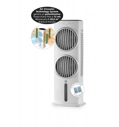Macom Enjoy & Relax Power Double Wind Tragbarer Verdunstungsluftkühler
