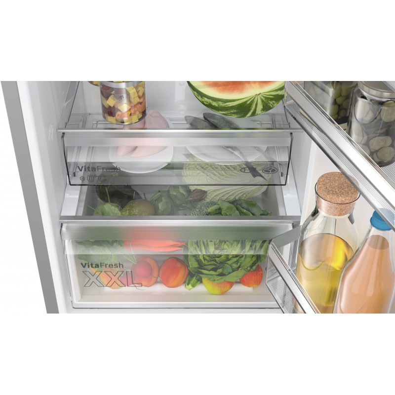 Bosch Serie 4 KGN392LCF frigorifero con congelatore Libera installazione 363 L C Acciaio inossidabile