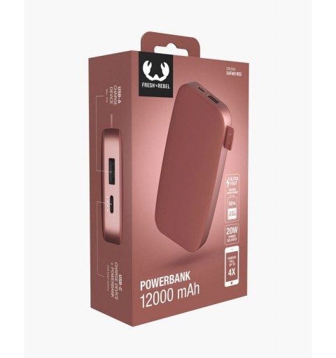 Fresh 'n Rebel 2PB12100SR power bank 12000 mAh Red