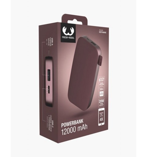Fresh 'n Rebel 2PB12100DM Powerbank 12000 mAh Malve