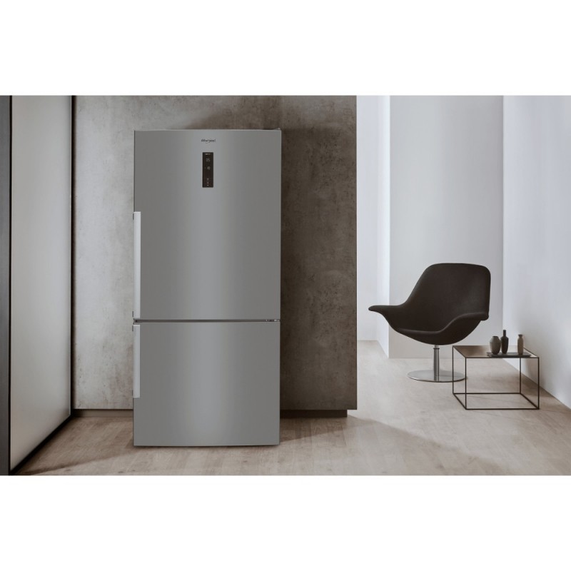 Whirlpool W84BE 72 X 2 frigorifero con congelatore Libera installazione 588 L E Acciaio inossidabile