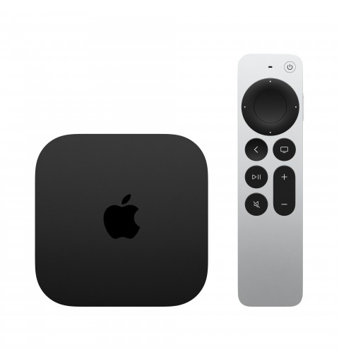 Apple TV 4K Black, Silver 4K Ultra HD 128 GB Wi-Fi Ethernet LAN
