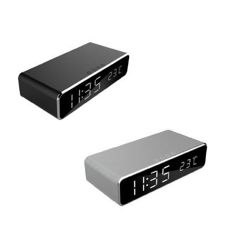 Gembird DAC-WPC-01-S despertador Reloj despertador digital Plata