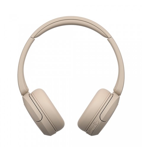 Sony WH-CH520 Auricolare Wireless A Padiglione Musica e Chiamate USB tipo-C Bluetooth Base di ricarica Crema