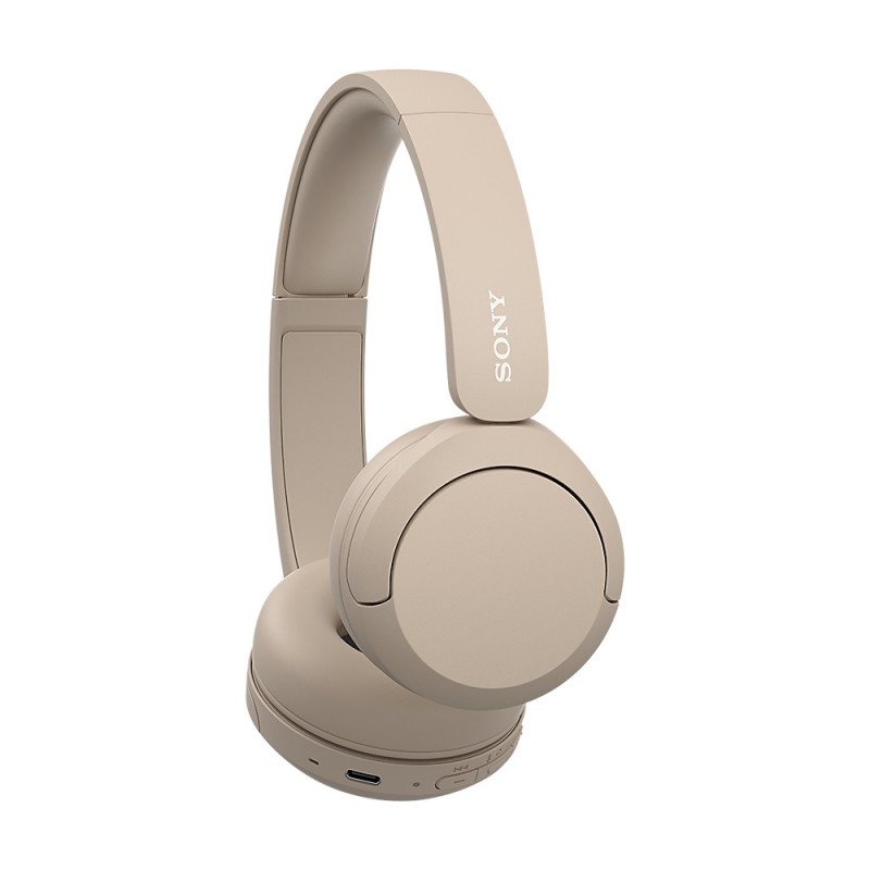 Sony WH-CH520 Auricolare Wireless A Padiglione Musica e Chiamate USB tipo-C Bluetooth Base di ricarica Crema