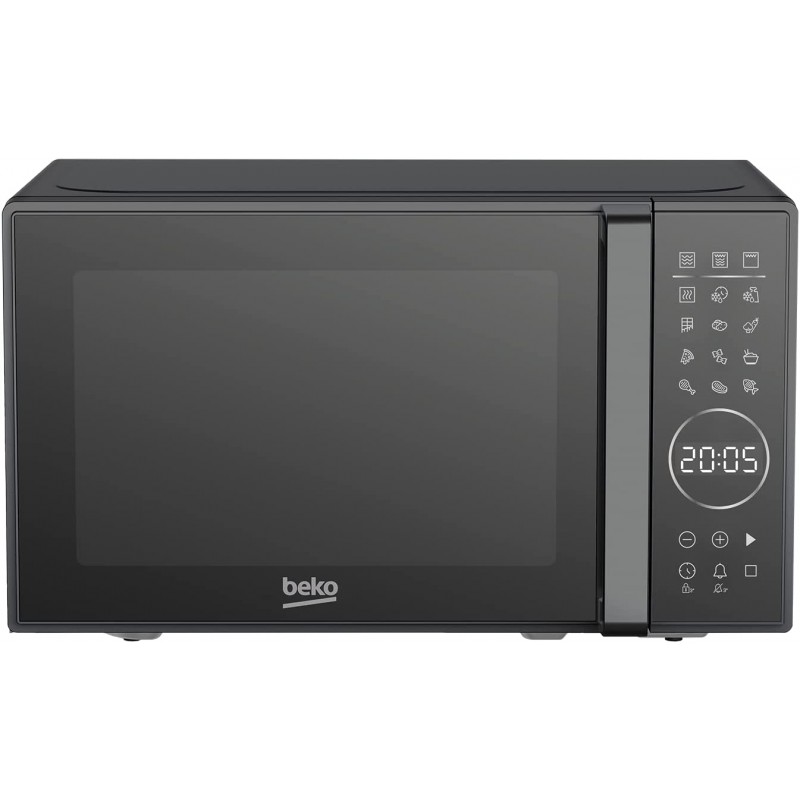 BEKO MGC20130BB Forno Microonde con Grill 20 Litri 1000 W Timer Digitale 10 Livelli di Potenza Nero