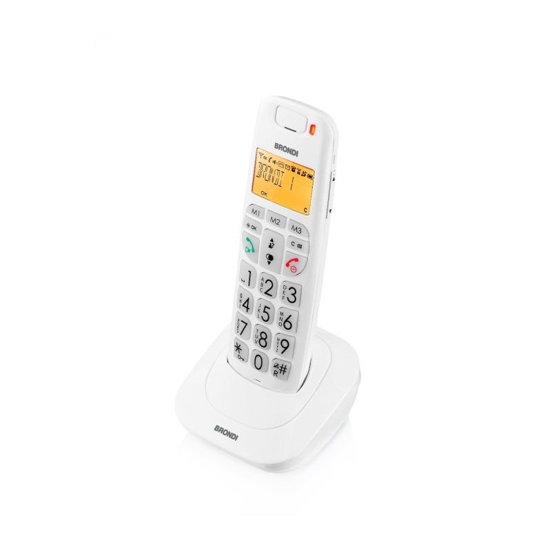 Brondi Bravo Bright Telefono DECT Identificatore di chiamata Bianco