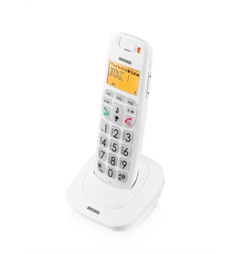 Brondi Bravo Bright Telefono DECT Identificatore di chiamata Bianco