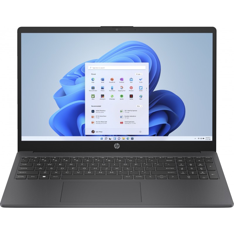 HP 15-fc0027nl 7320U Computer portatile 39,6 cm (15.6") Full HD AMD Ryzen™ 3 8 GB LPDDR5-SDRAM 256 GB SSD Wi-Fi 6 (802.11ax)