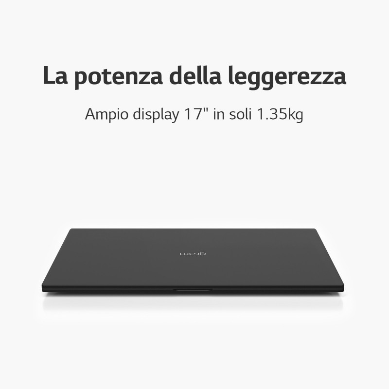 LG Gram 17ZB90R-G.AA75D Notebook i7-1360P 43,2 cm (17 Zoll) WQXGA Intel® Core™ i7 16 GB LPDDR4x-SDRAM 512 GB SSD Wi-Fi 6