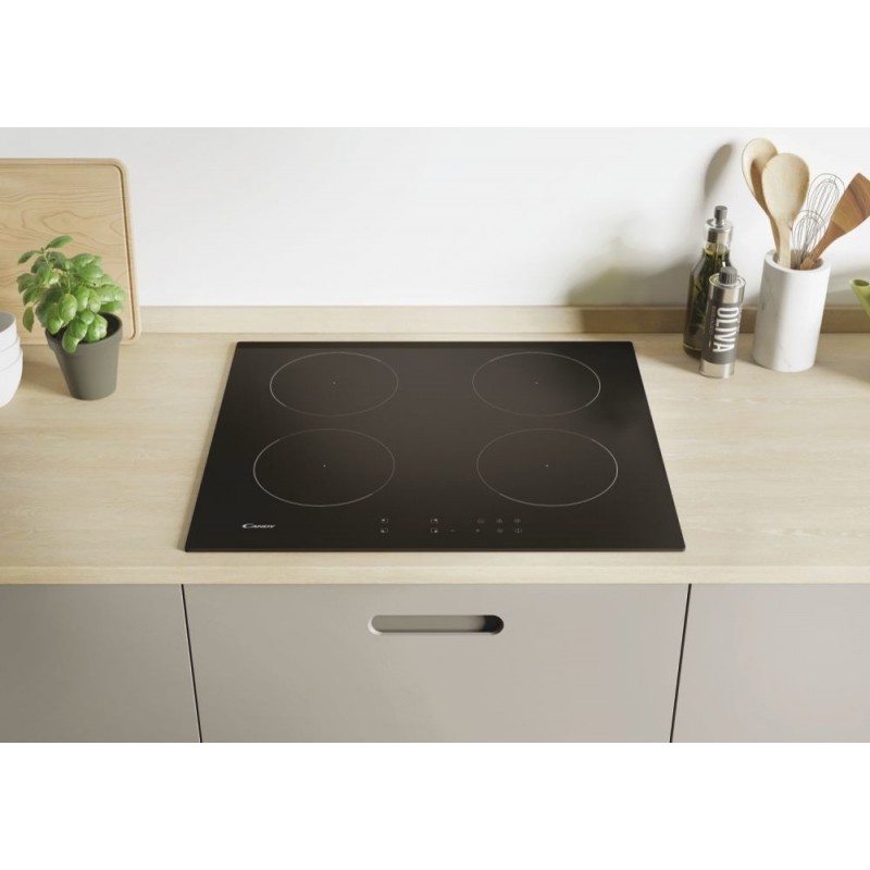 Candy CMCI642TT Black Built-in 59 cm Zone induction hob 4 zone(s)