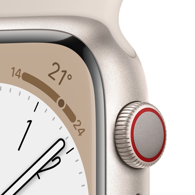 TIM Apple Watch Series 8 OLED 41 mm 4G Beige GPS (satellitare)