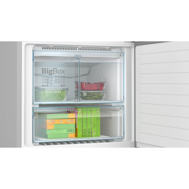 Bosch Serie 4 KGN76XIEP réfrigérateur-congélateur Autoportante 526 L E Acier inoxydable