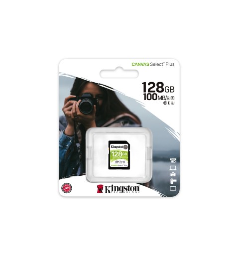 Kingston Technology Canvas Select Plus 128 GB SDXC UHS-I Clase 10